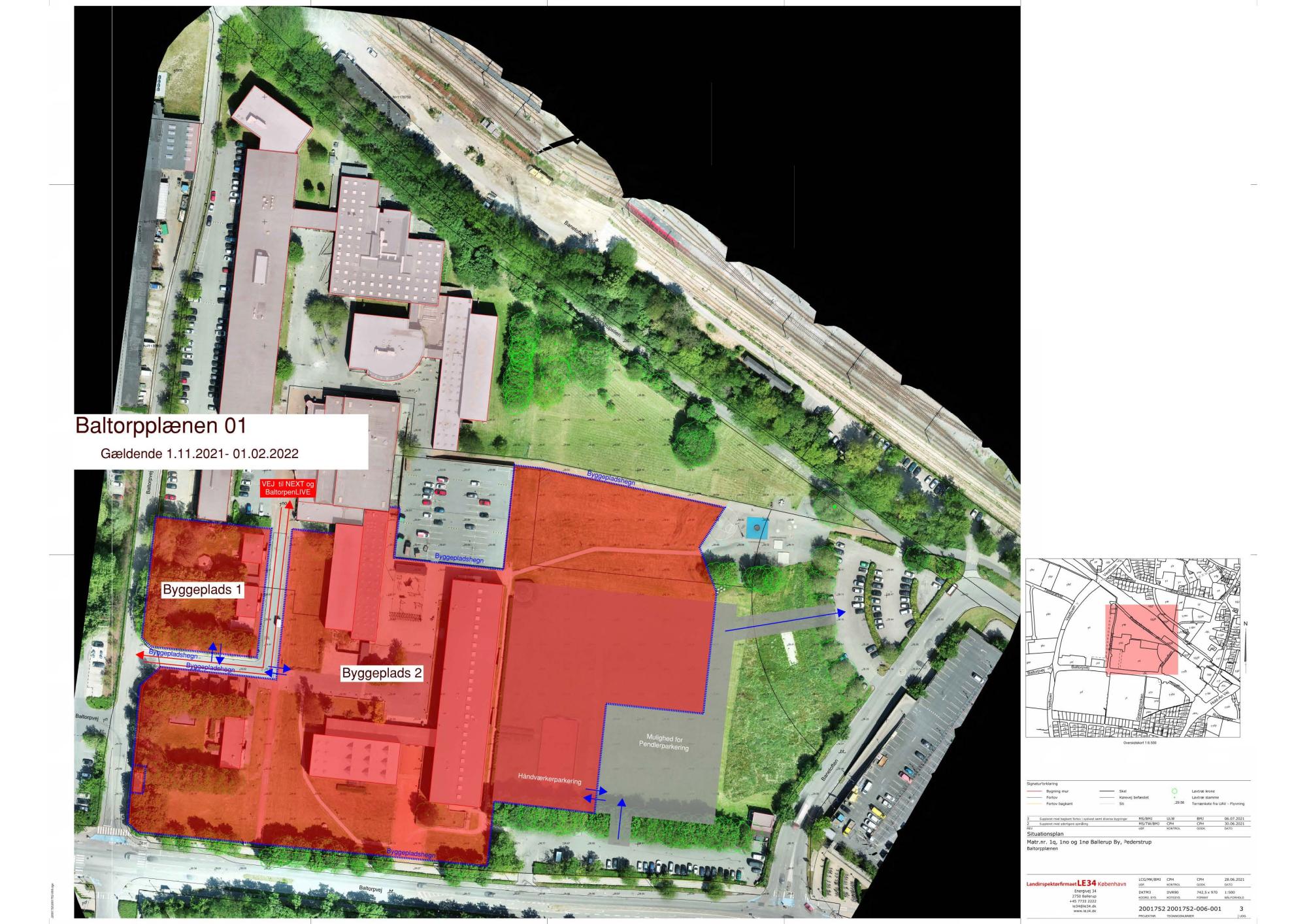 Byggeplads, første fase