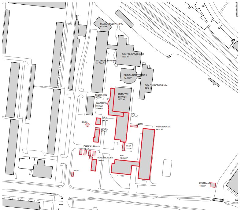 Bygninger, der kan/skal nedrives