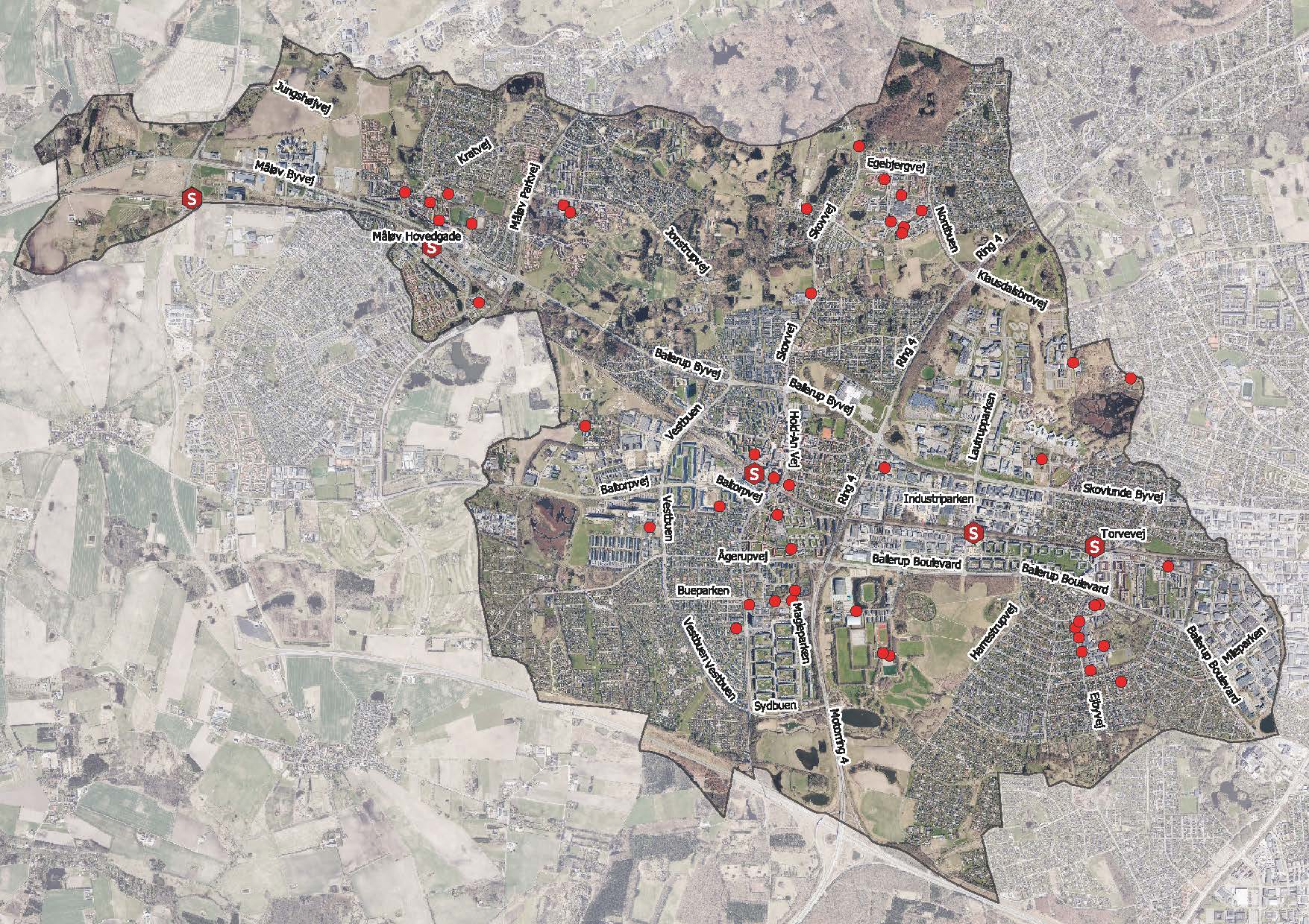 Ladestandere i Ballerup Kommune pr. 1. maj 2023