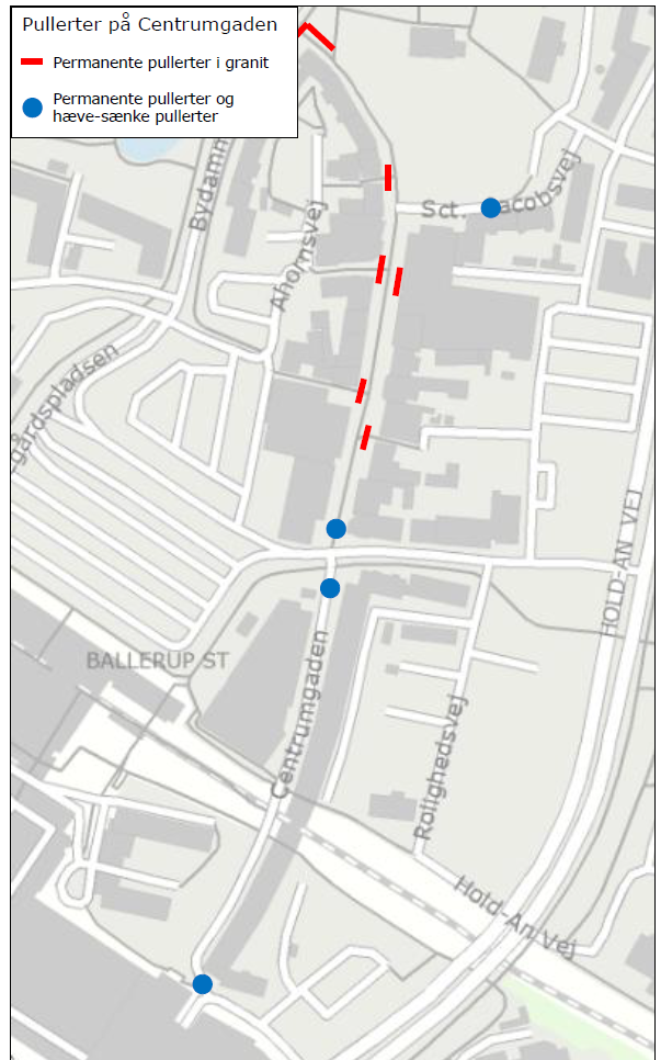 Placering af Pullerter