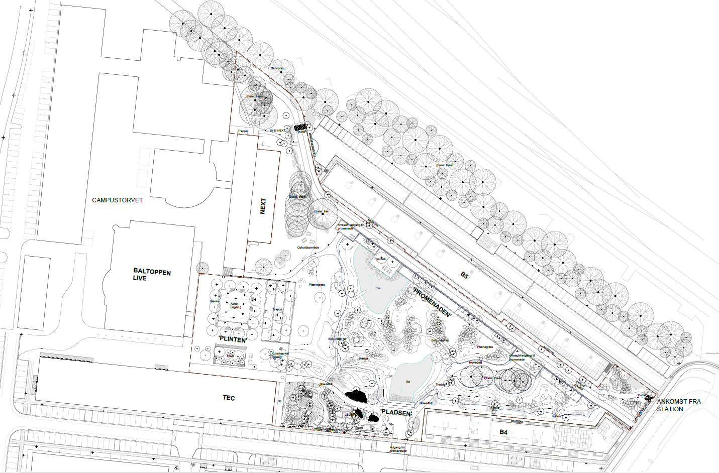 Tegning af klimaparken