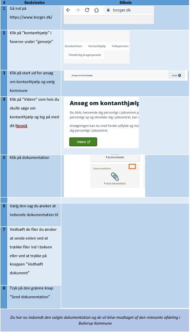 Vejledning til hvordan du kan uploade relevant dokumentation med din ansøgning om enkeltydelse