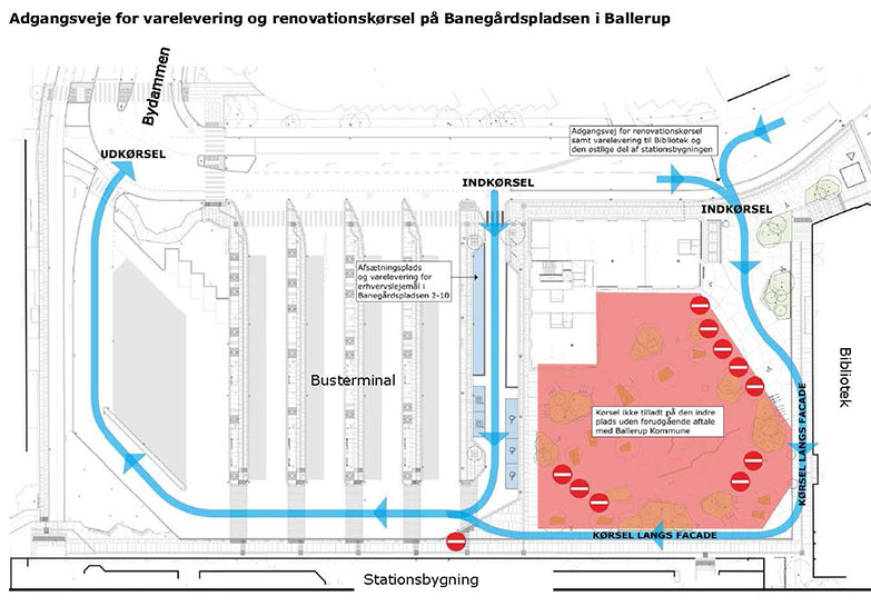 Varelevering Banegårdspladsen