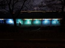 Lysdesign på East Kilbride Badet af kunstner Mads Vegas