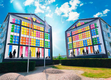 Kunstværket Tvillingegavlene af Rasmus Lind Greiner