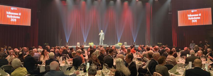 Foto fra prisuddelingen i Baltoppen LIVE 2026 med borgmesteren på scenen